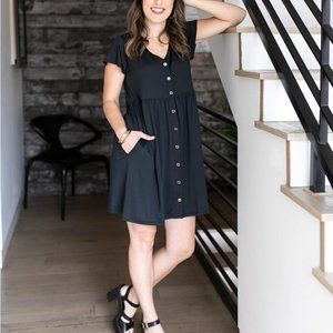 Lularoe size large black Heidi dress